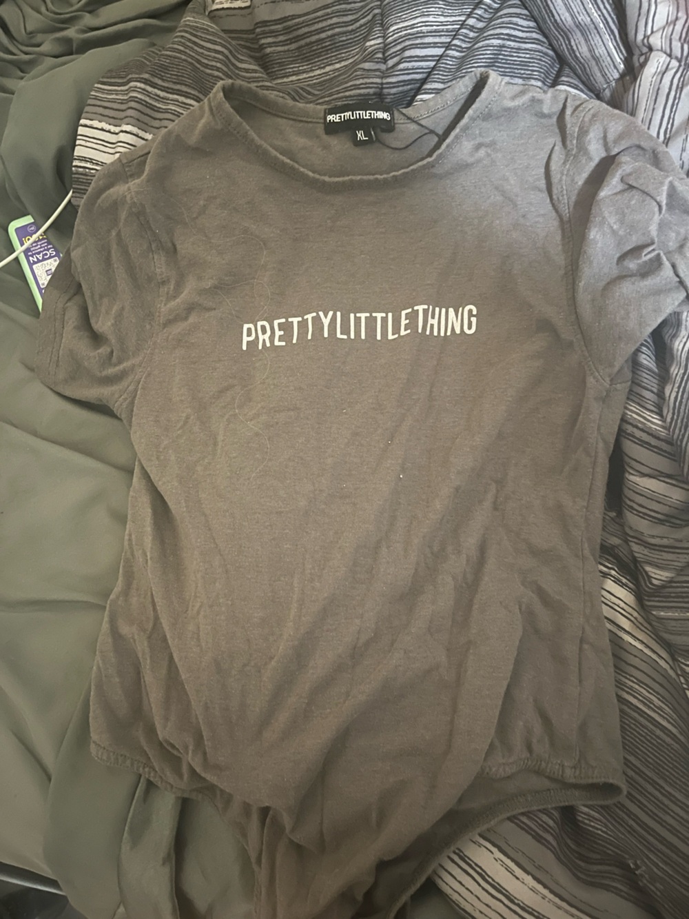 PRETTYLITTLETHING GREY BODYSUIT